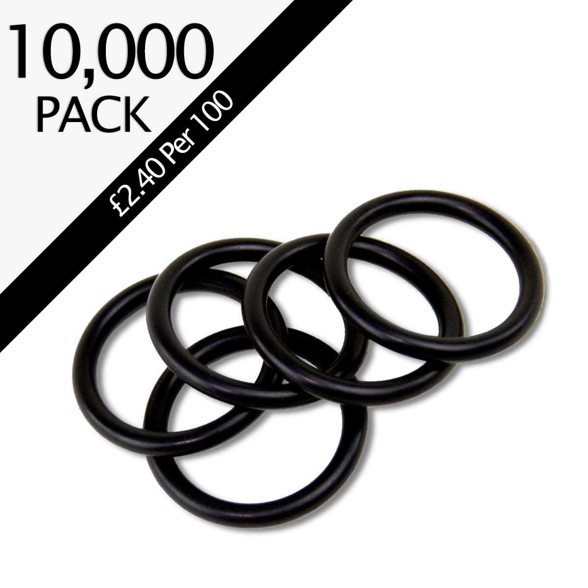 Nitrile Rubber Black 11mm O-Rings - Pack of 10,000 £215.95